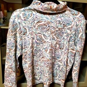 Vtg 90s RTW Multicolored Mockneck Sweater